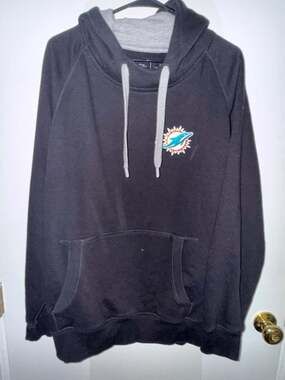 Antigua Miami Dolphins Victory Small Logo Hoodie